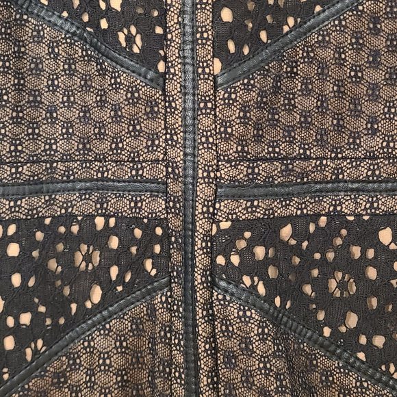 Anthropologie Heartloom Fitted Black Lace Dress ~ Size Large - Picture 9 of 9